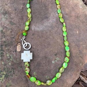 Beautiful handcrafted natural stone necklace